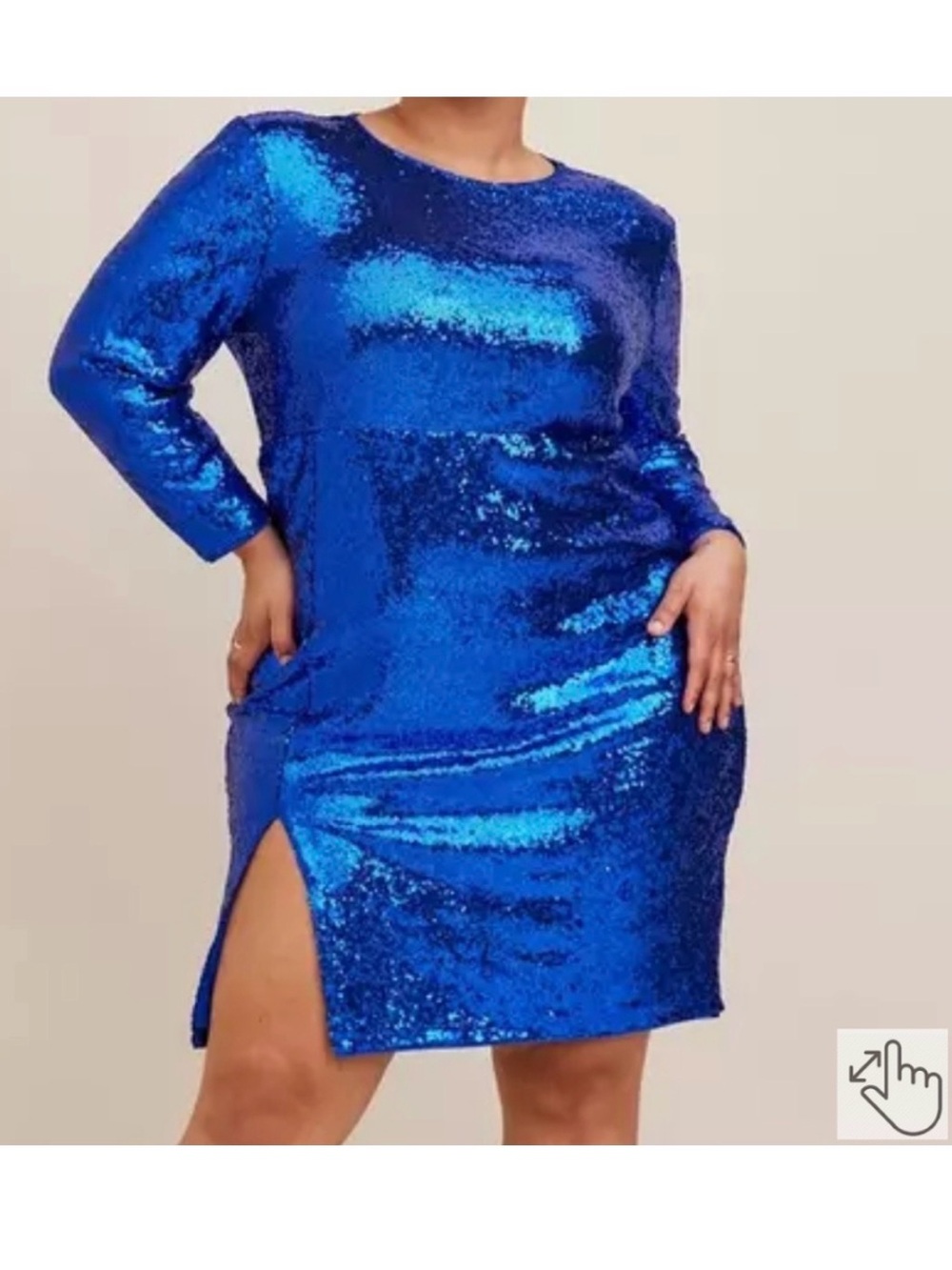 Torrid blue shimmer party dress